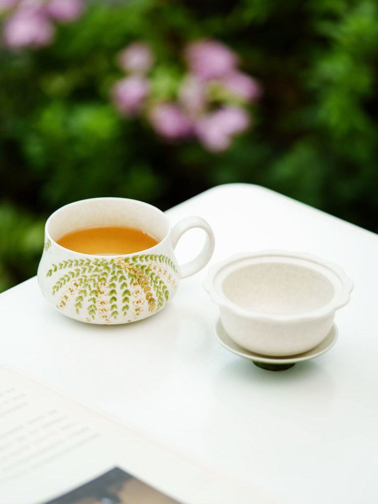 Elegant handcrafted ceramic drinkware piece