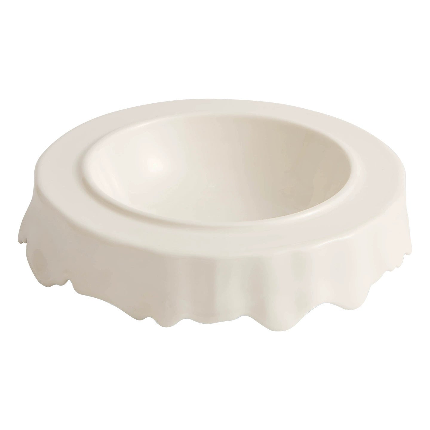 Elegant modern ceramic plate for fine dining plating presentation.