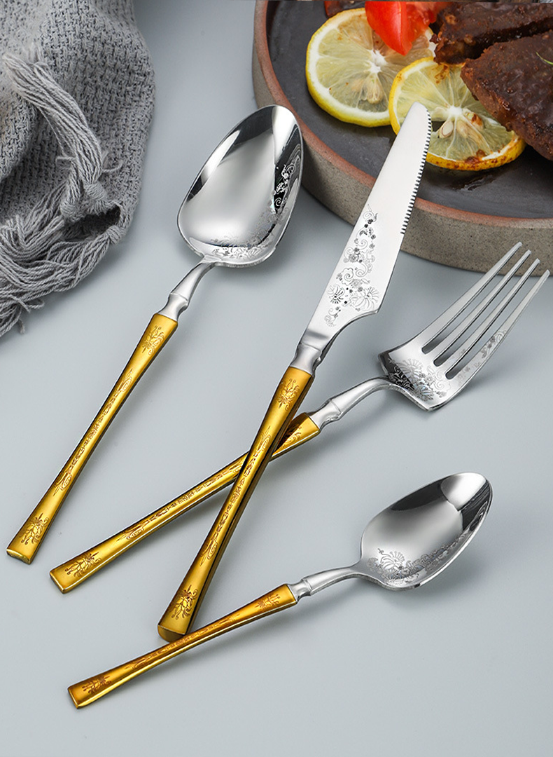 Exquisite 304 stainless steel western tableware