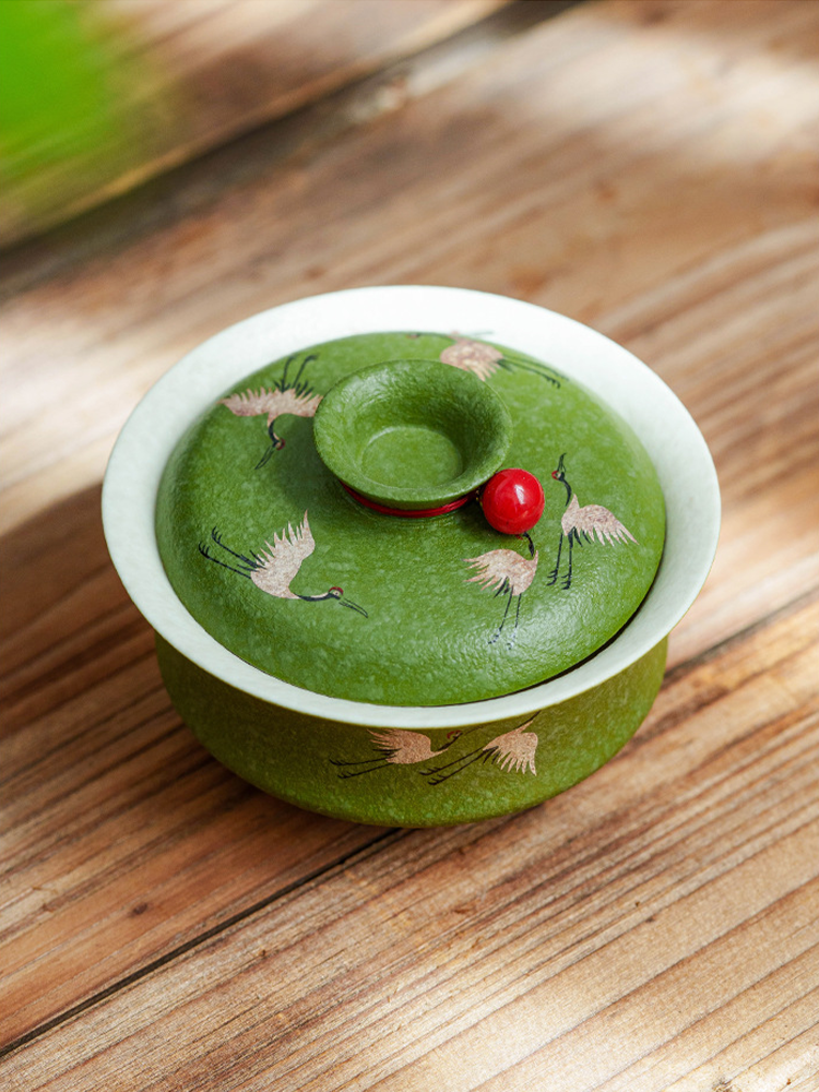 GOSEUNG Handcrafted Green Glaze Gaiwan