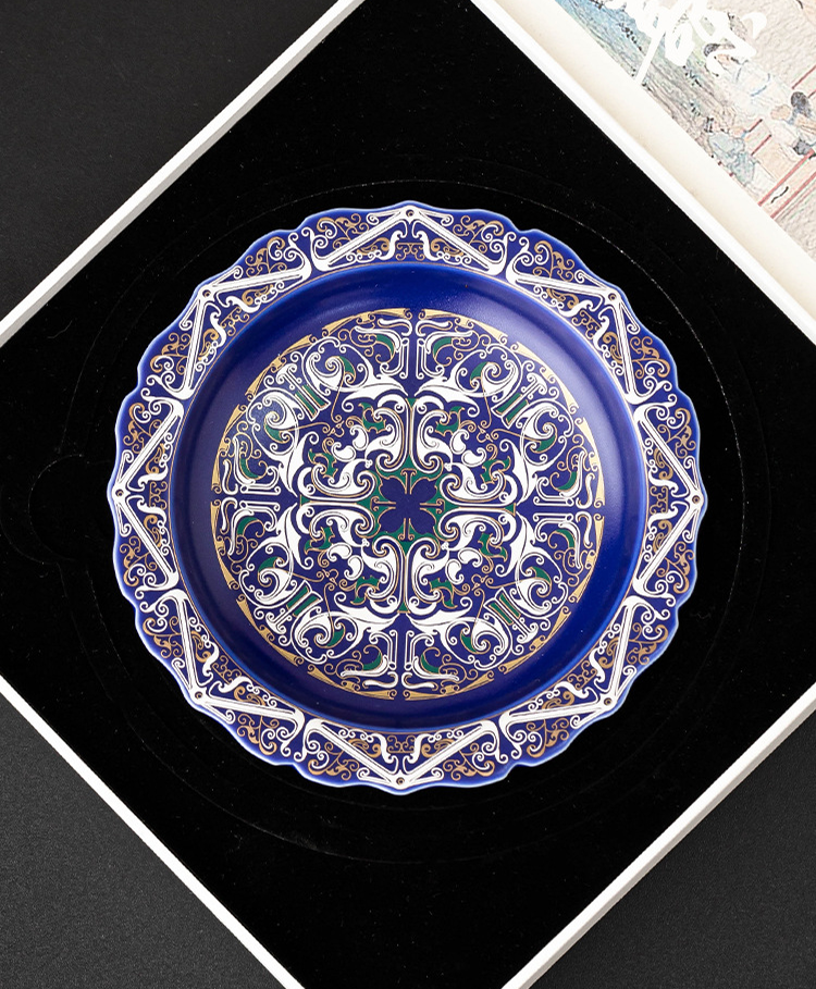 GOSEUNG Imperial Blue Saucer — luxury porcelain artistry