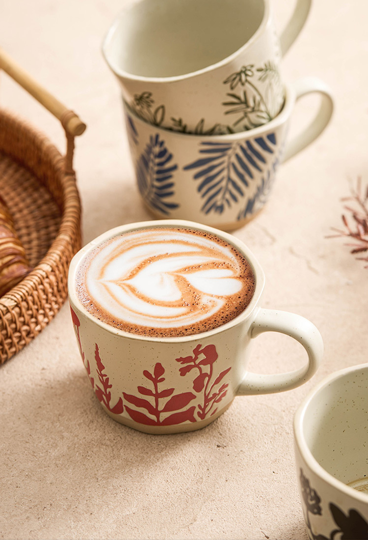 GOSEUNG nature-inspired mug collection with hand-drawn details