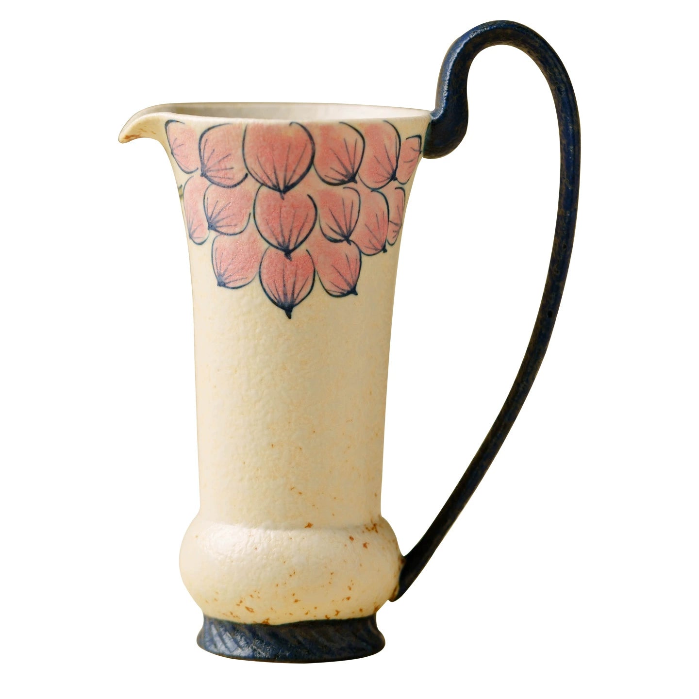 Handmade ceramic pitcher high-fired at 1280–1350°C