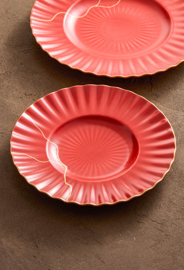 High-end ceramic dinner plate for home & hotel
