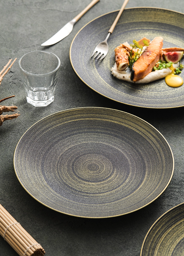 High-end ceramic plate in 8.5 10.5 11.5 12.5 inch sizes