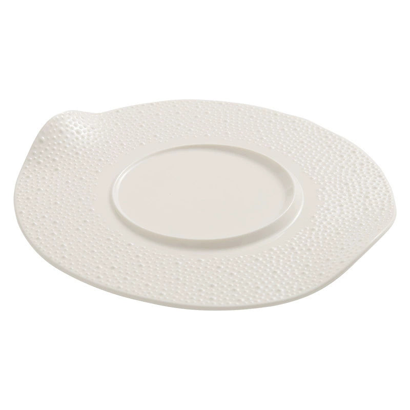 High-fired porcelain art plate for plating