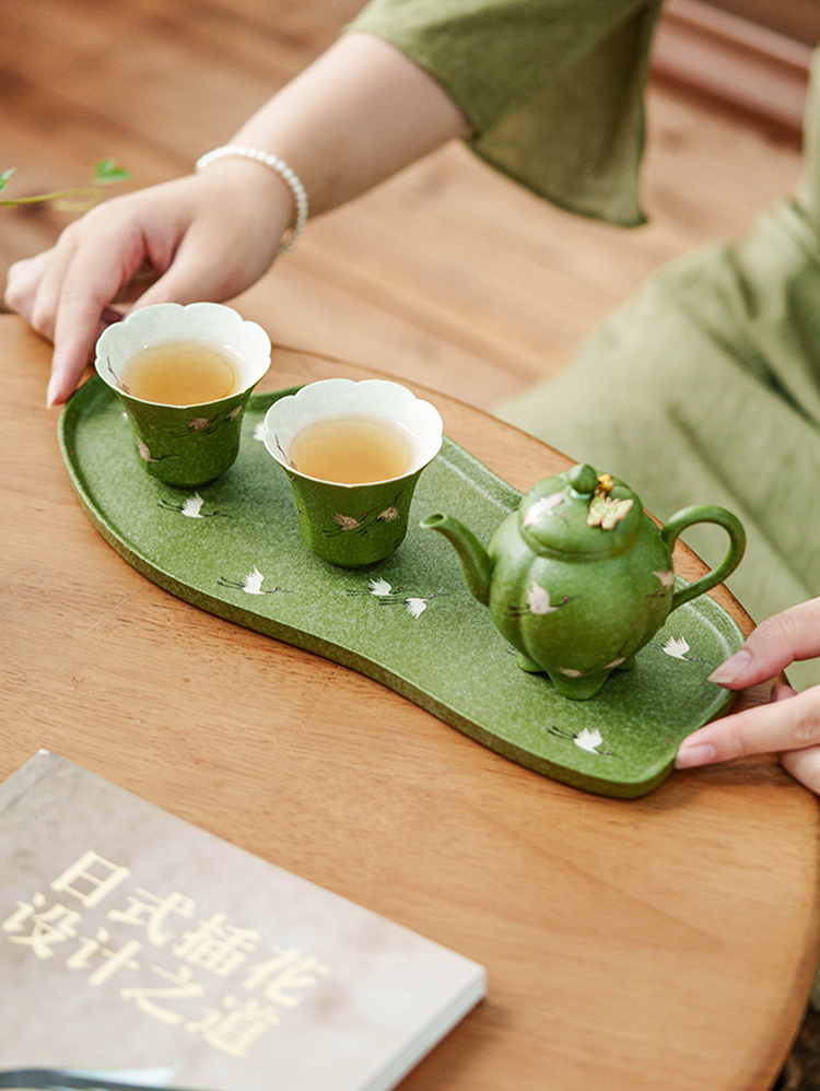 High-fired porcelain tea accessory for tranquil tea sessions