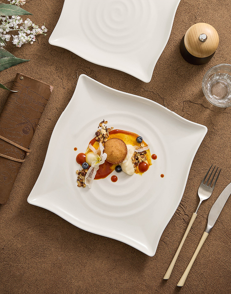 High-temperature porcelain tableware for restaurant use