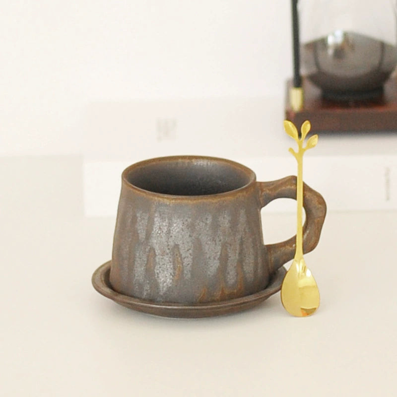 Japanese tea mug and saucer set as a gift idea

