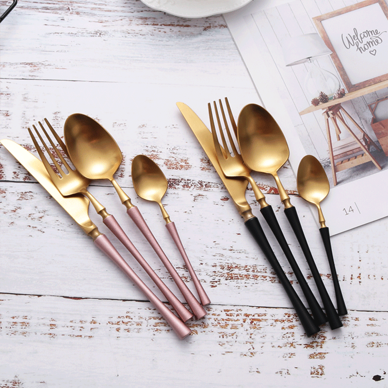 Knife and fork set with luxury finish for premium dining