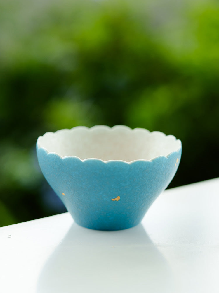 Lightweight handmade ceramic tea cup 70g