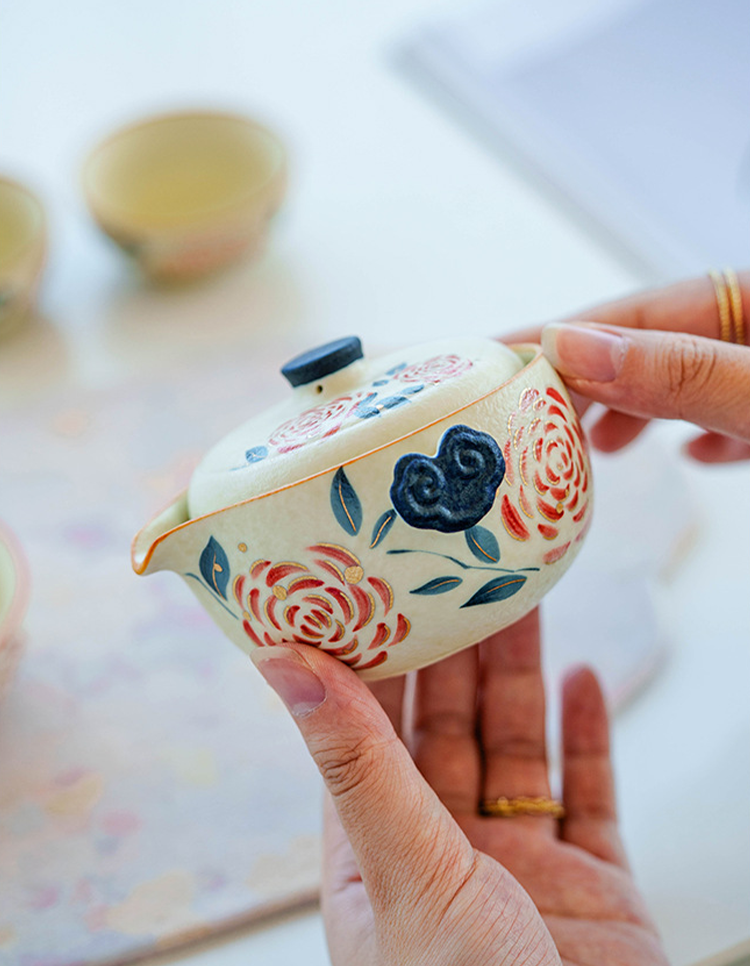 Luxury Chinese travel tea set for gifting