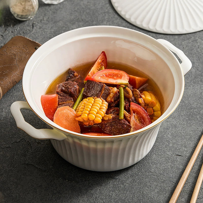 Luxury bone china tableware 2L