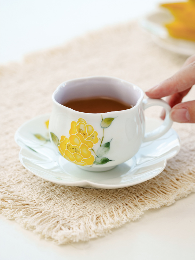 Luxury floral porcelain tea set for afternoon tea