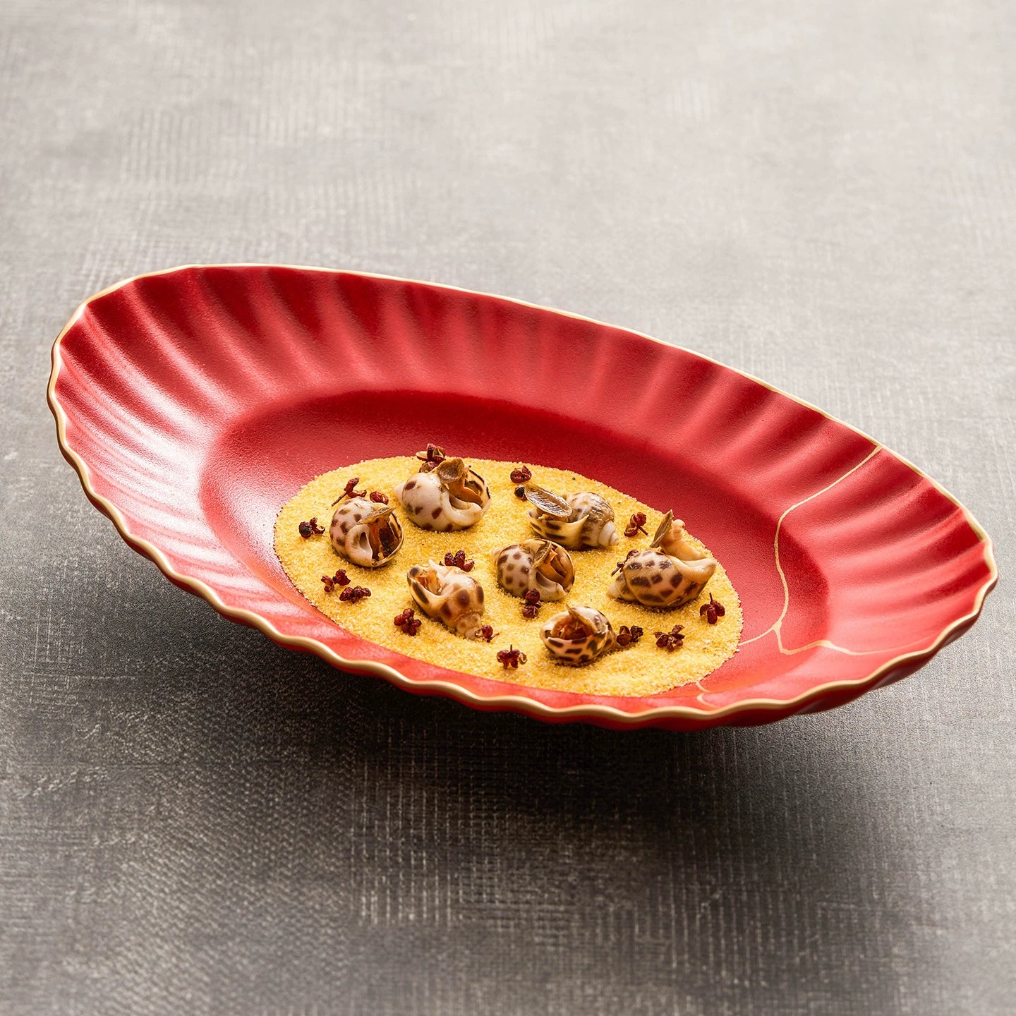 Luxury oval porcelain cold dish plate