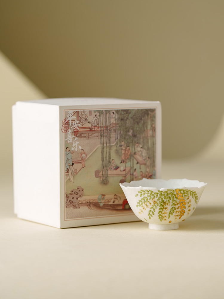 Mini handmade ceramic teacup for mindful tea rituals