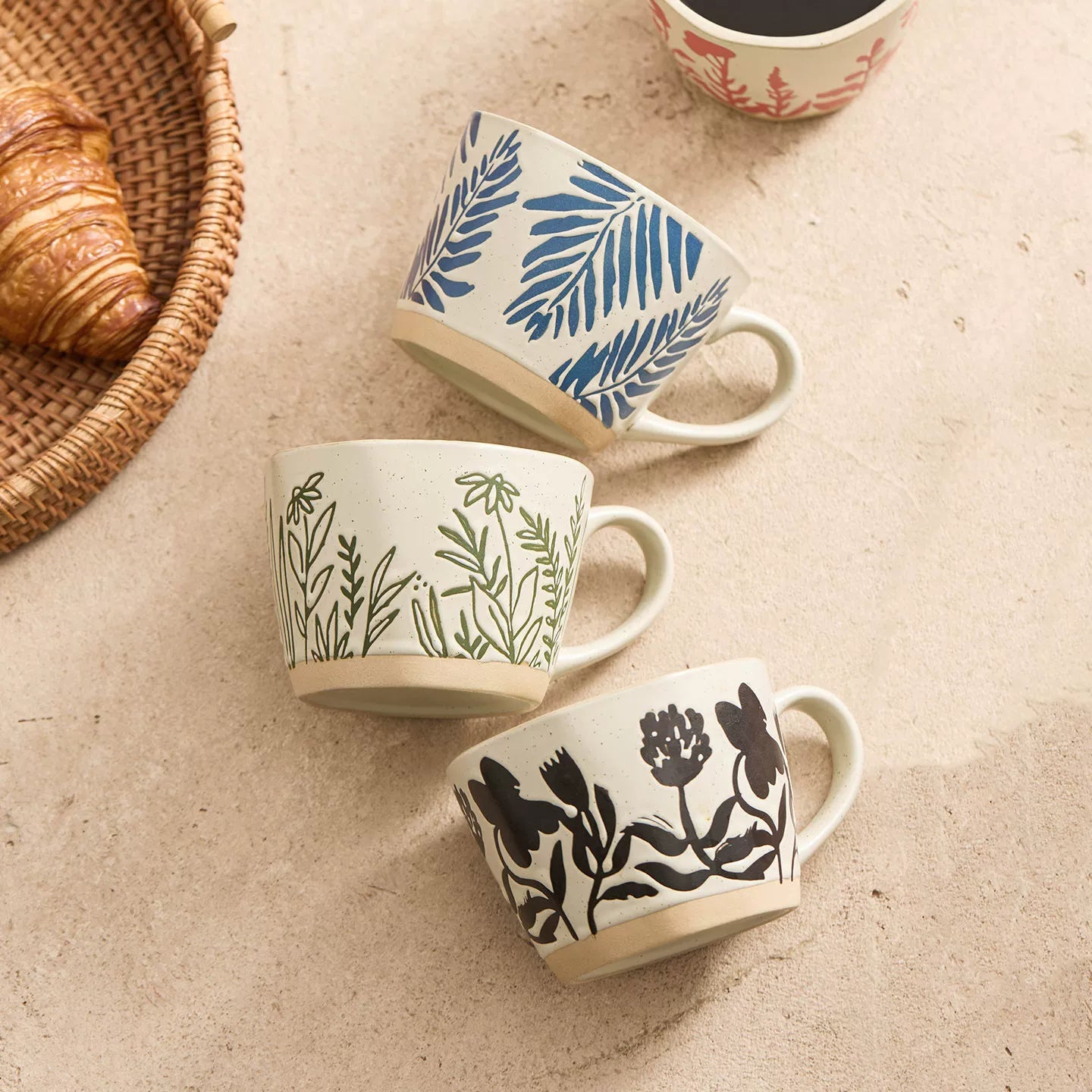 Minimalist Japanese-style ceramic mug for home or café use