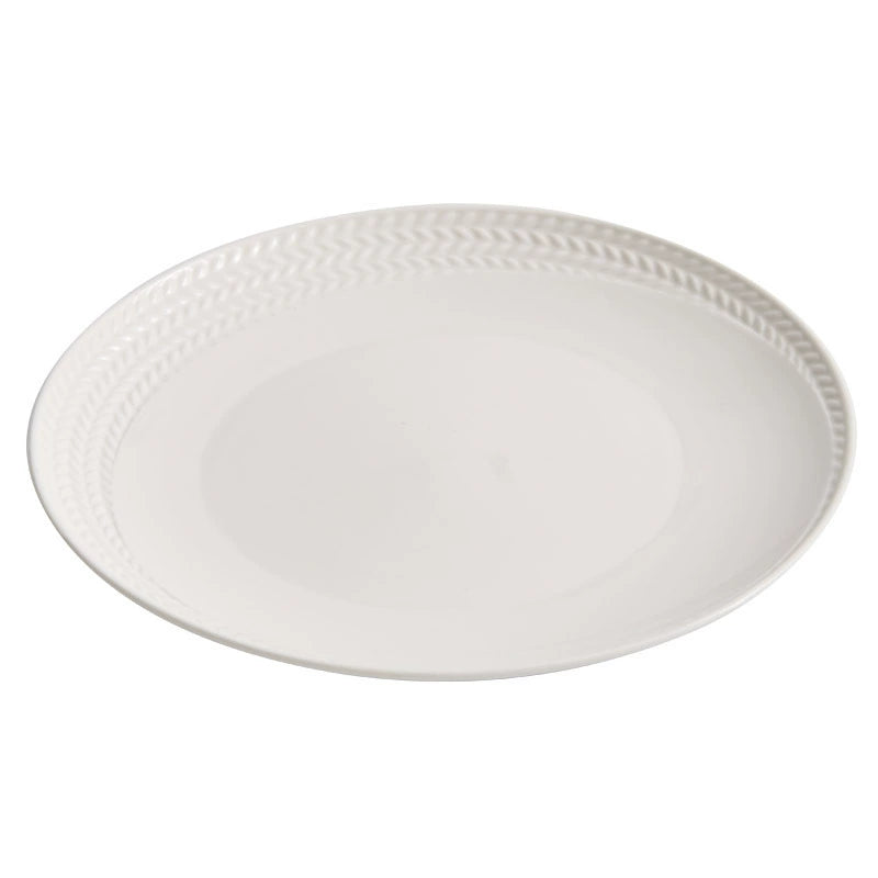 Minimalist textured porcelain tableware for modern dining