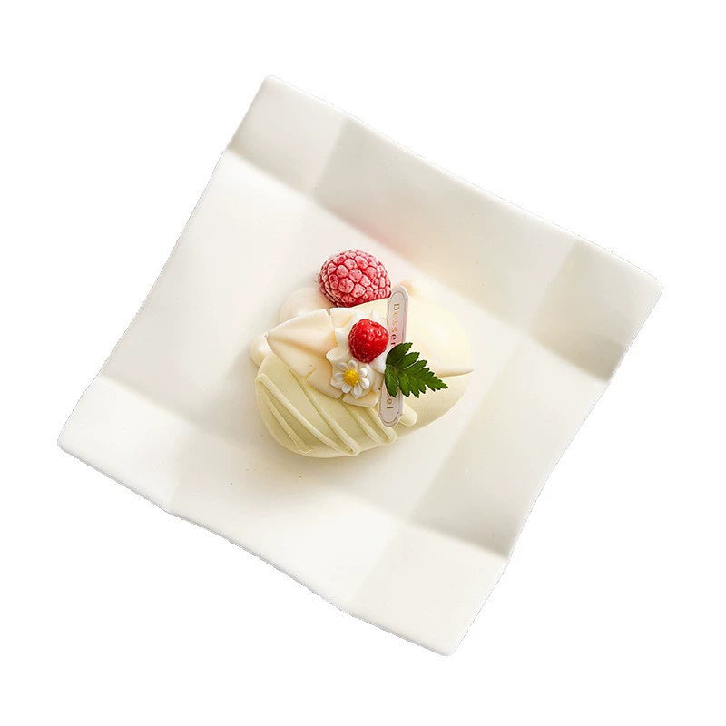 Modern 14cm dessert plate for cakes and pastries
