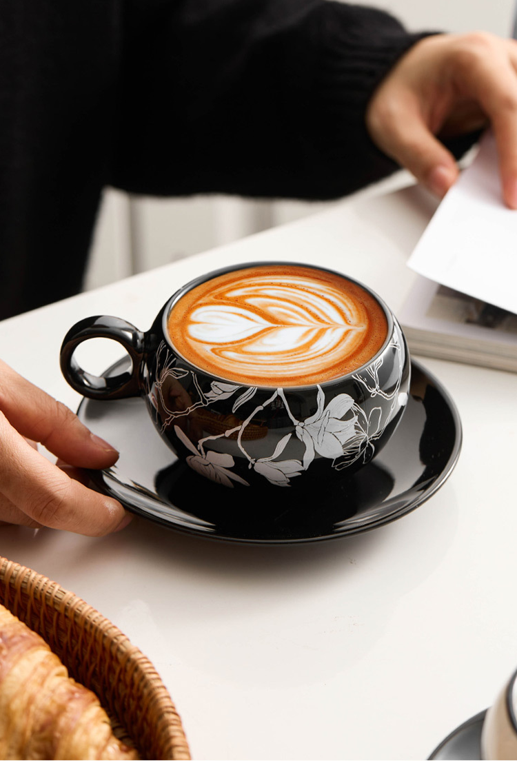 Modern oriental coffee set combining tradition and craft