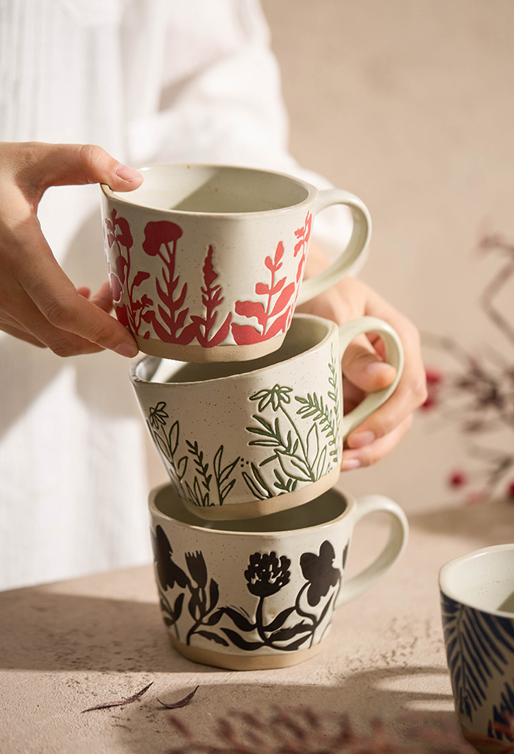 Modern wabi-sabi mug showcasing balance and craftsmanship