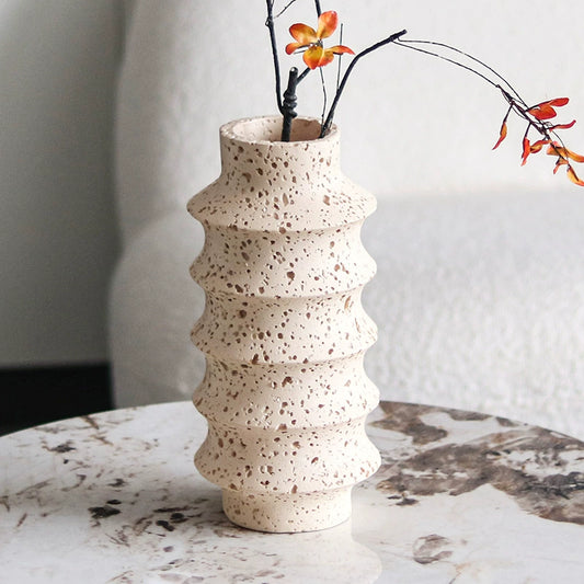 Modern wabi-sabi style flower vase