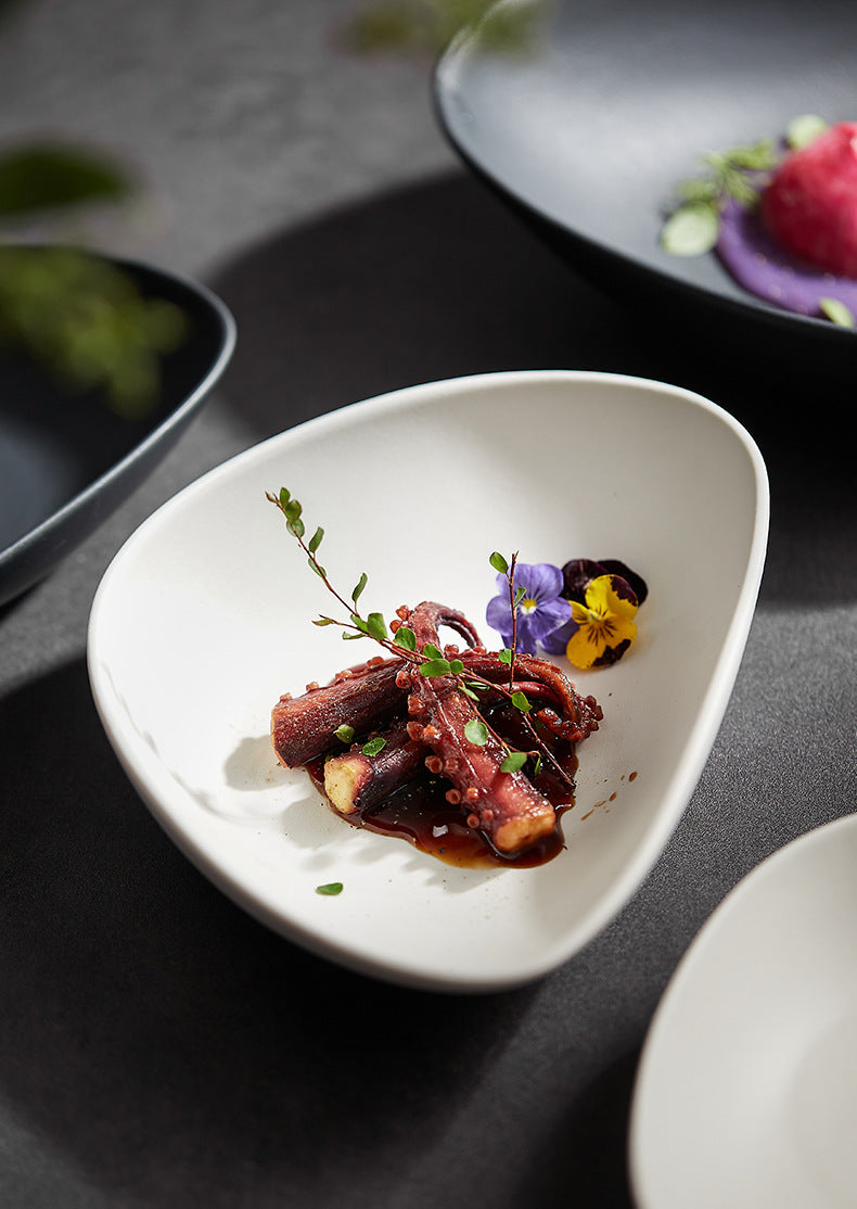 Nordic inspired ceramic plate for everyday and special occasions