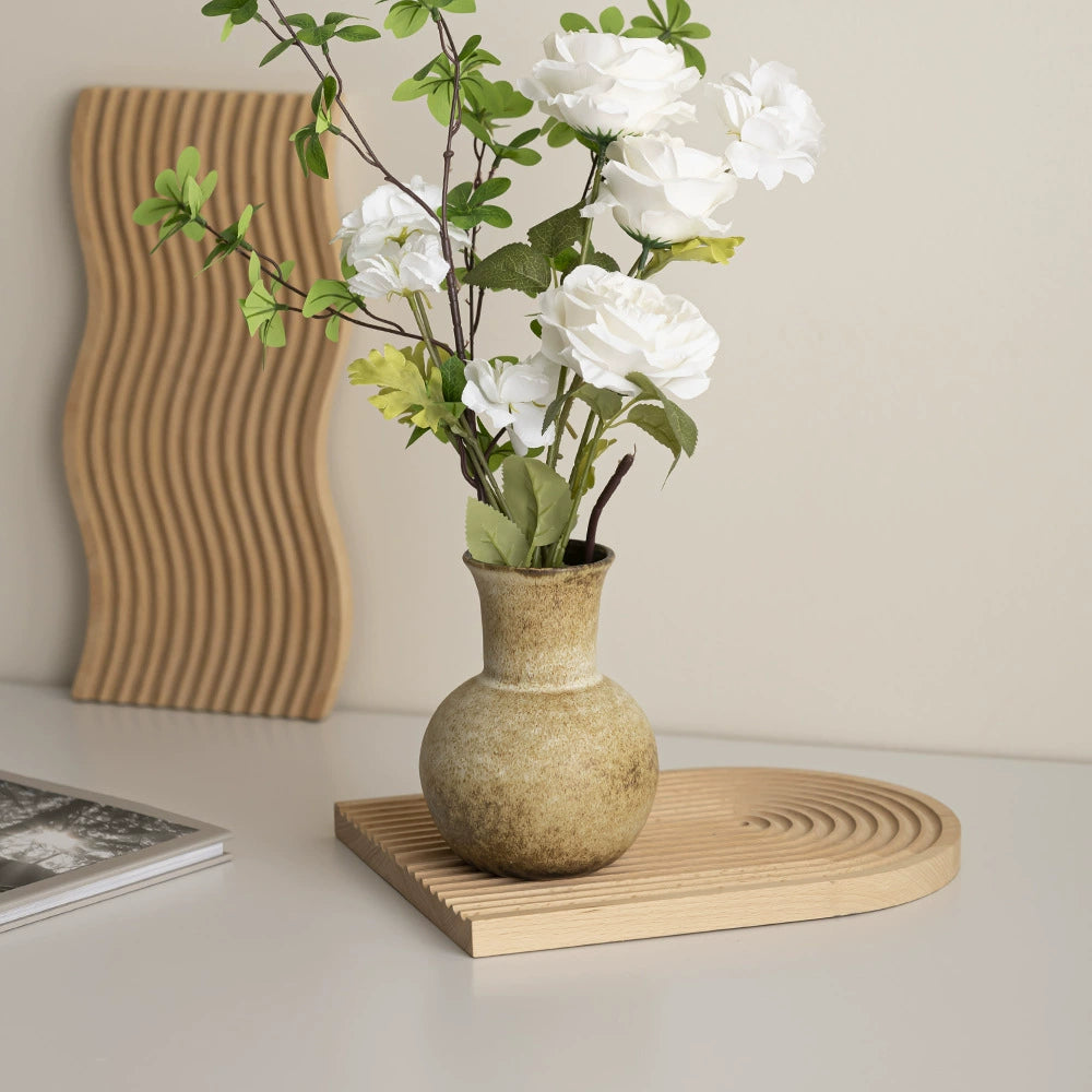 Outdoor garden ceramic vase for dried flowers