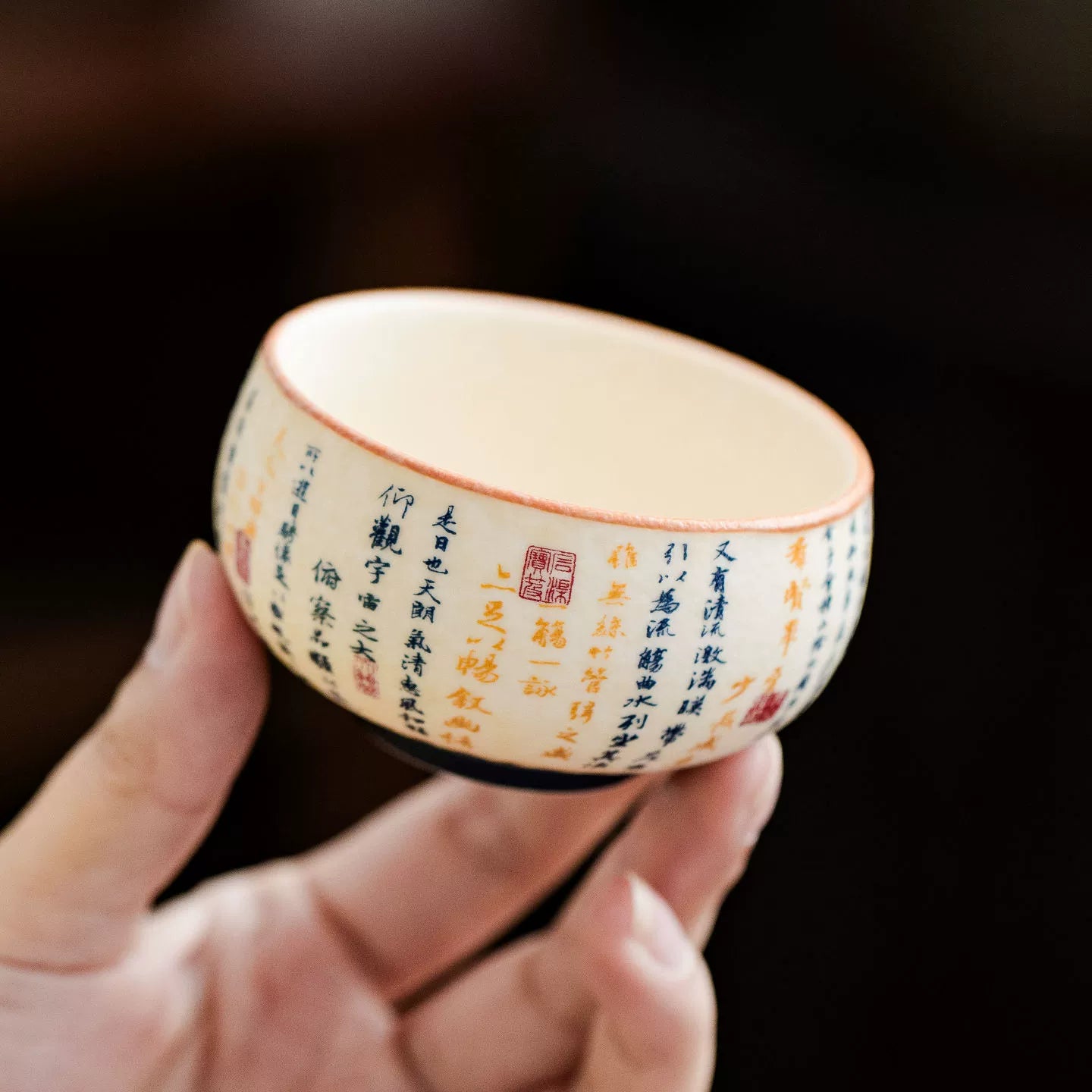 Round Luohan cup for Gongfu tea