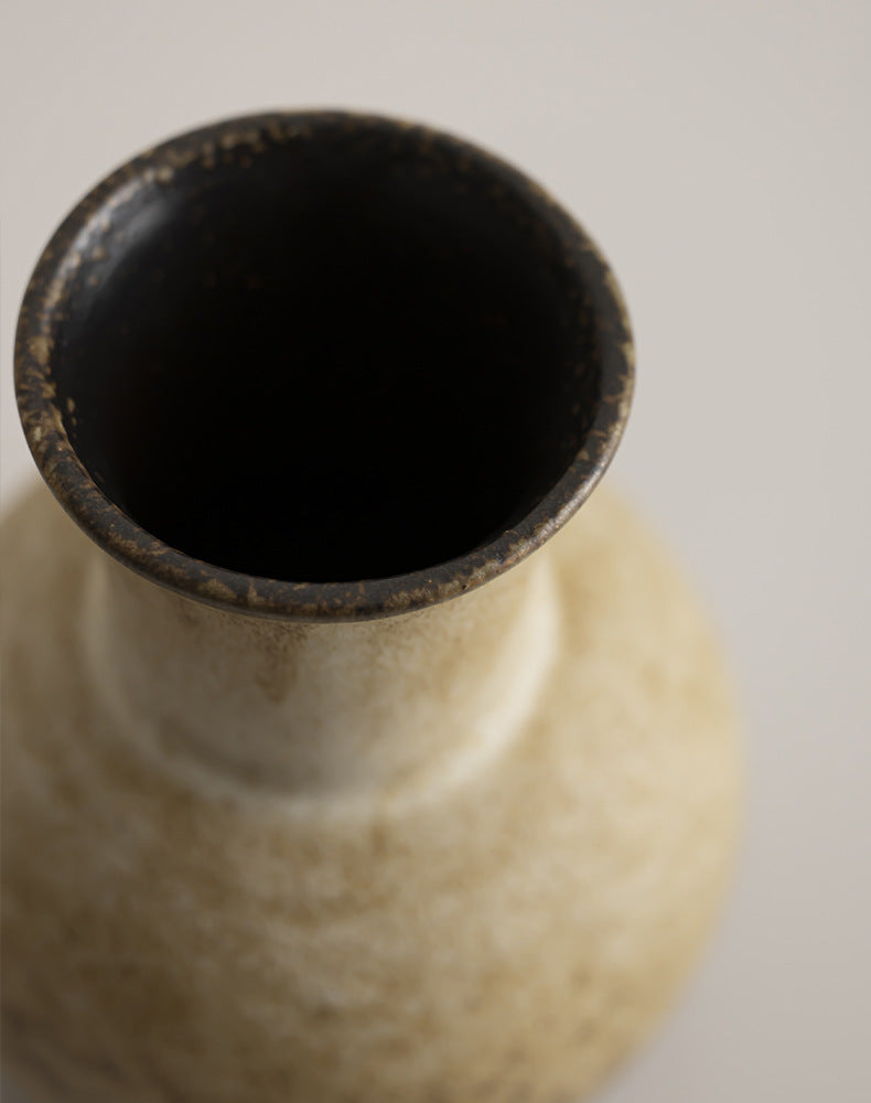 Rustic handmade pottery vase for modern home