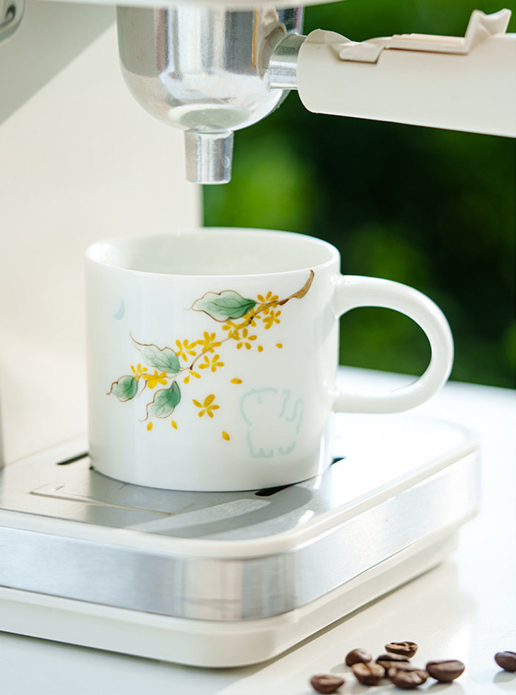 Sculptural Handle Coffee Mug