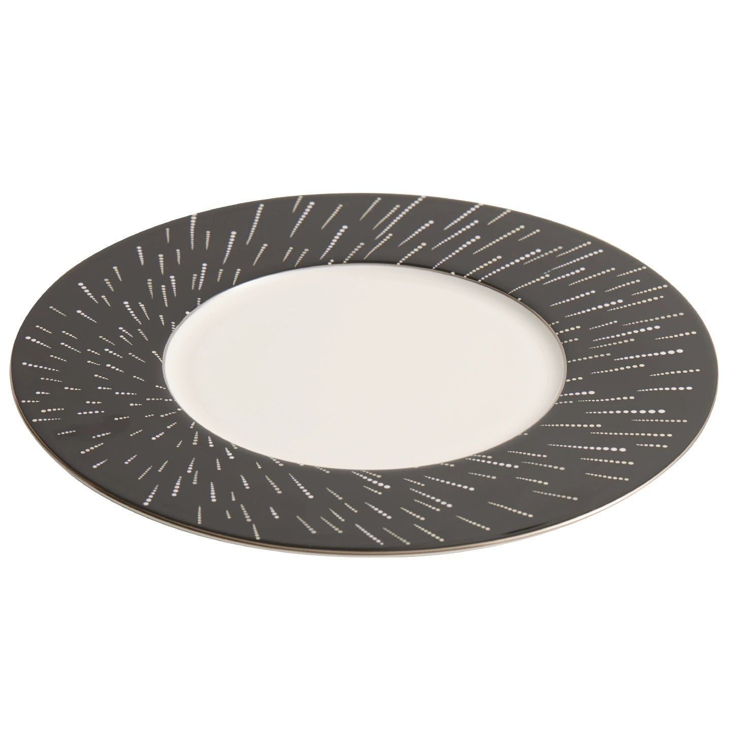 Sleek, ultra-flat porcelain plate designed for modern fine dining and avant-garde plating.
