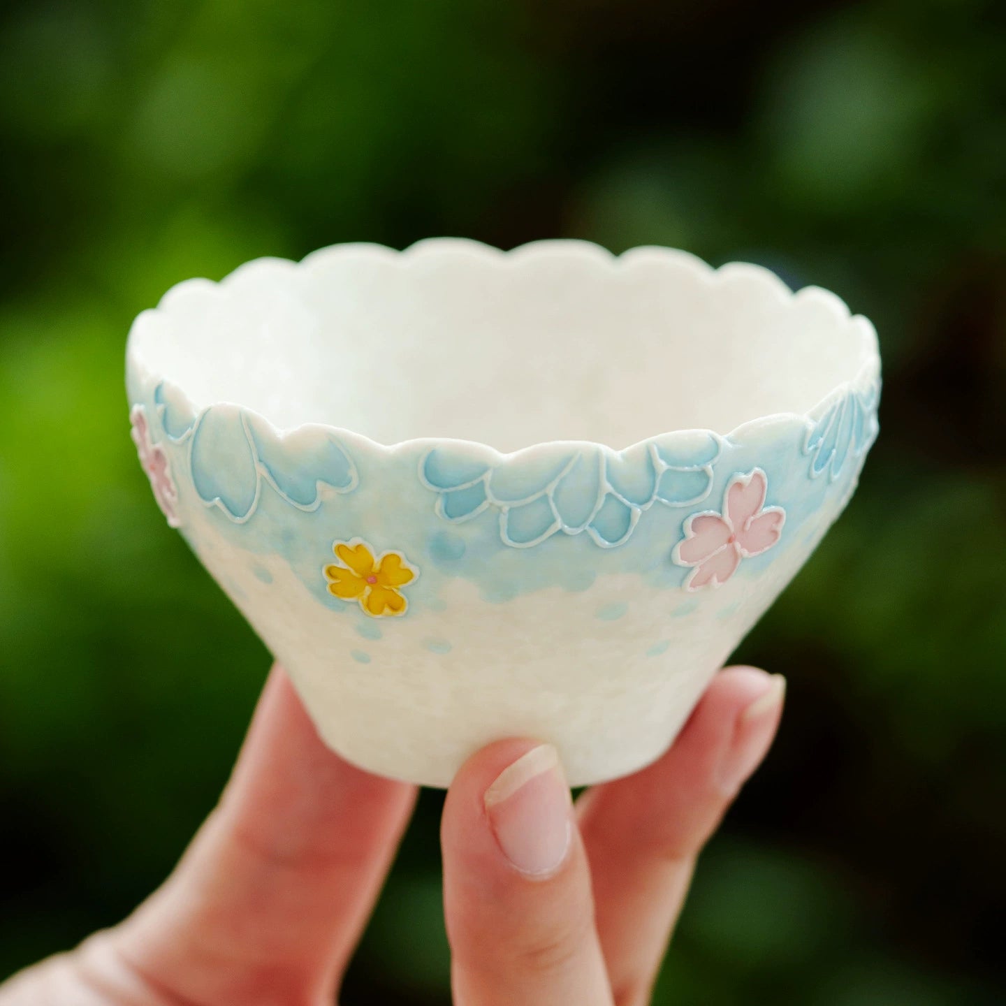 Small ceramic teacup for Kung Fu tea
