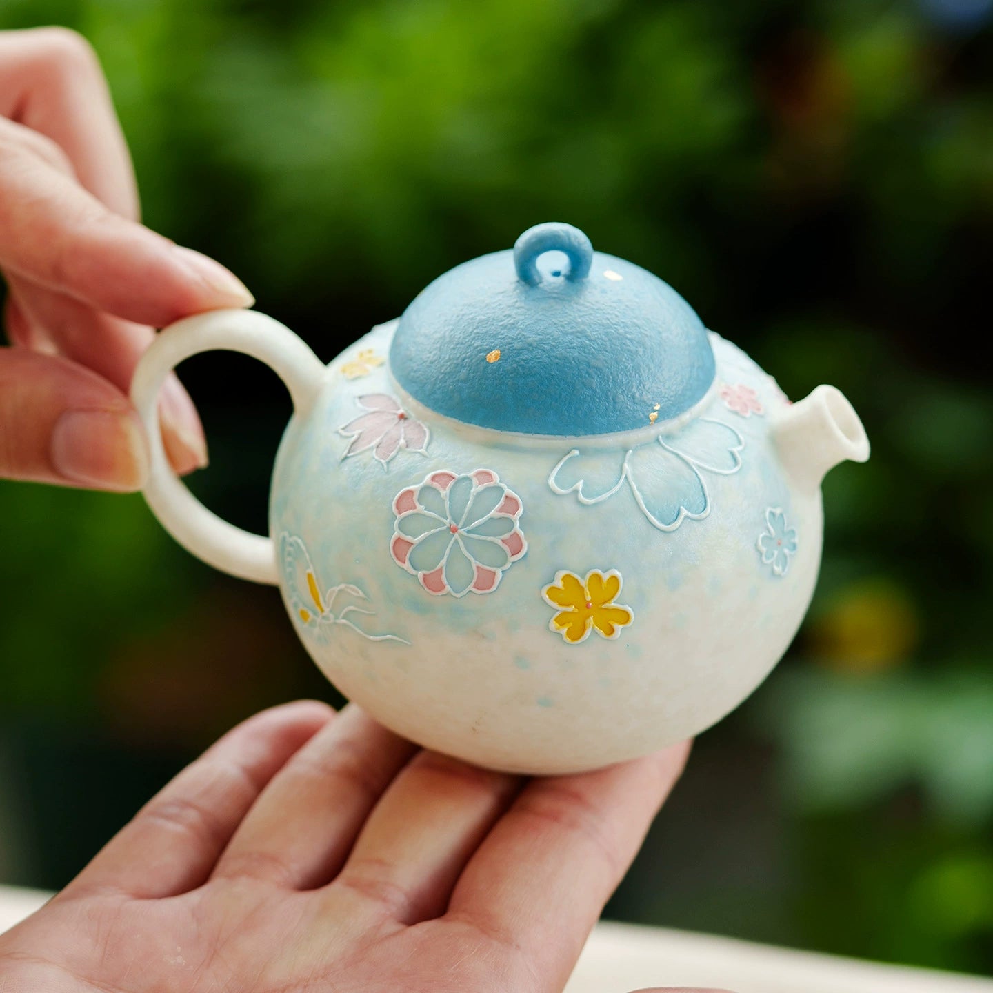 Small ceramic teapot for Chinese tea