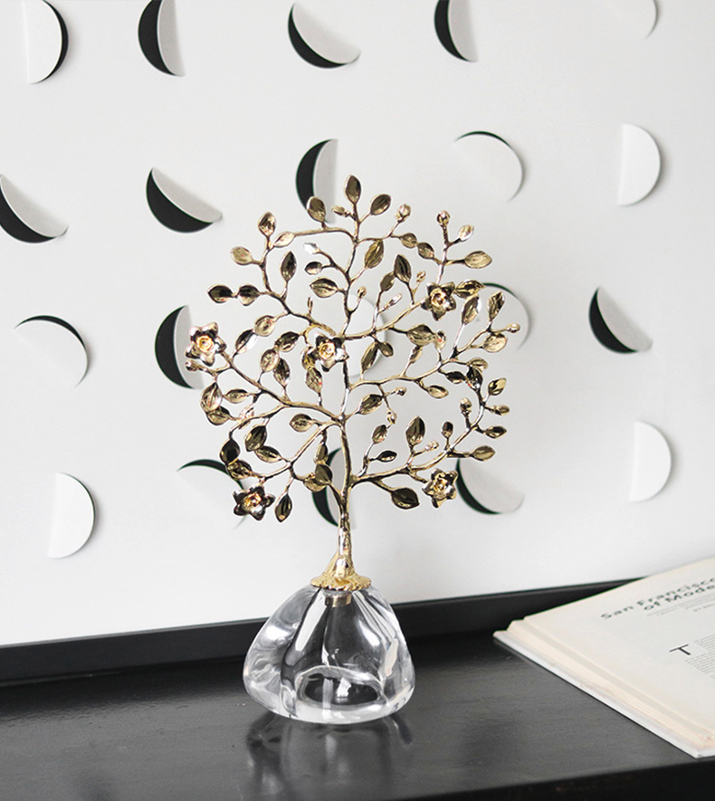 Symbolic prosperity tree ornament for home and gifts