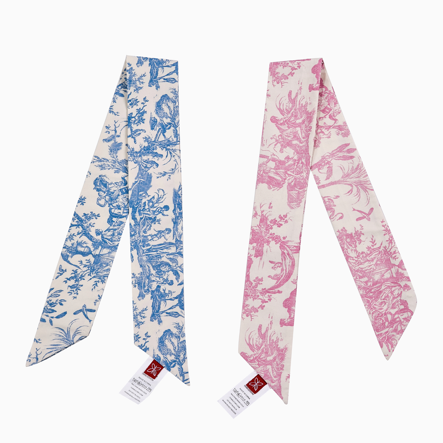 The Pink and Blue twillies displayed together, representing the quiet perfection of the GOSEUNG collection.