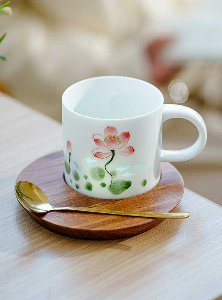 Vitrified White Porcelain Drinkware