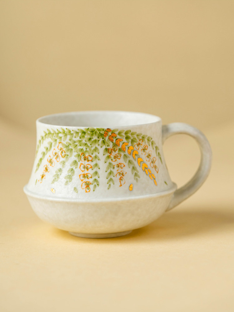 goseung collection yuan lu cup with hand painted willow details