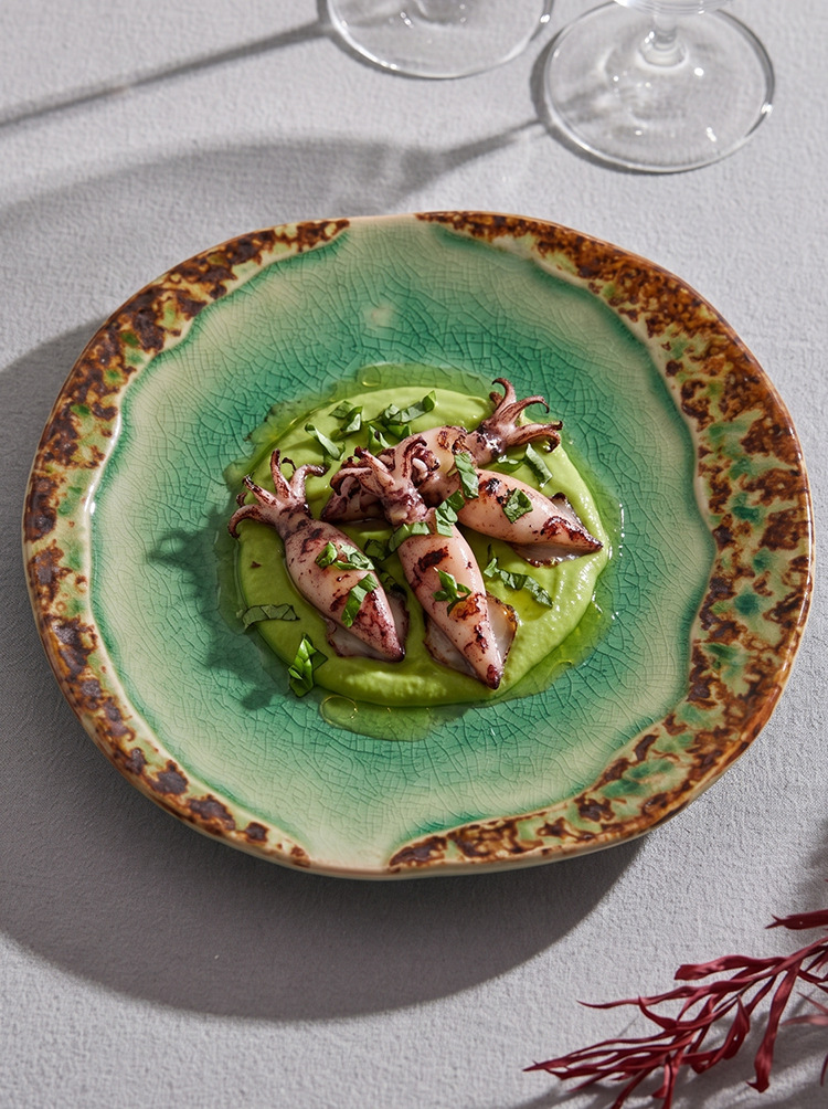 goseung quiet luxury ceramic plate for gourmet plating