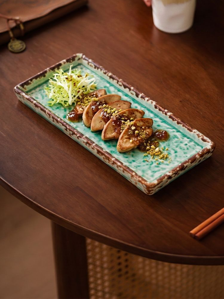 goseung quiet luxury ceramic tray for sushi and tapas