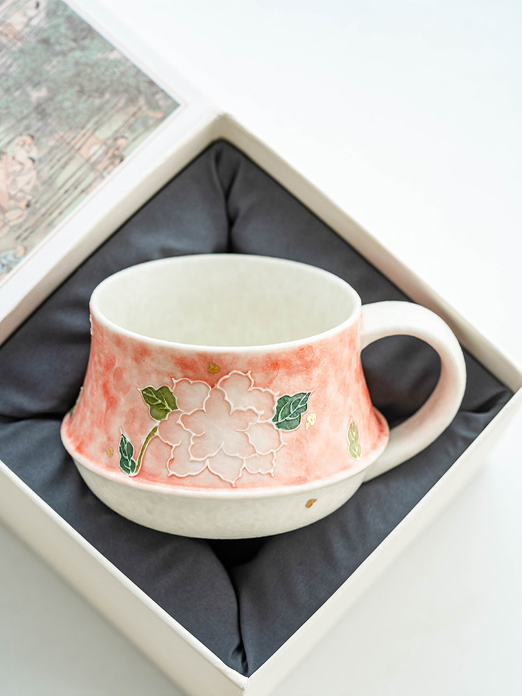 lightweight 188g ceramic coffee cup for minimalist home decor