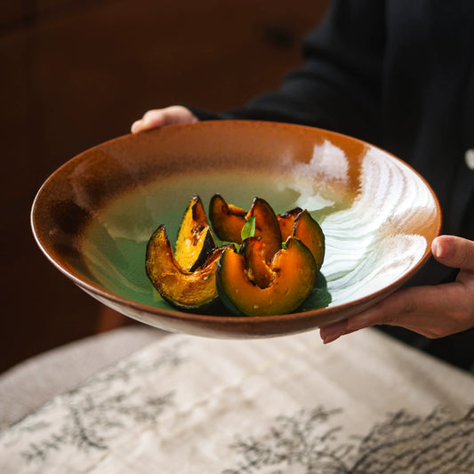 minimalist dinnerware goseung jade collection 8 inch pasta bowl