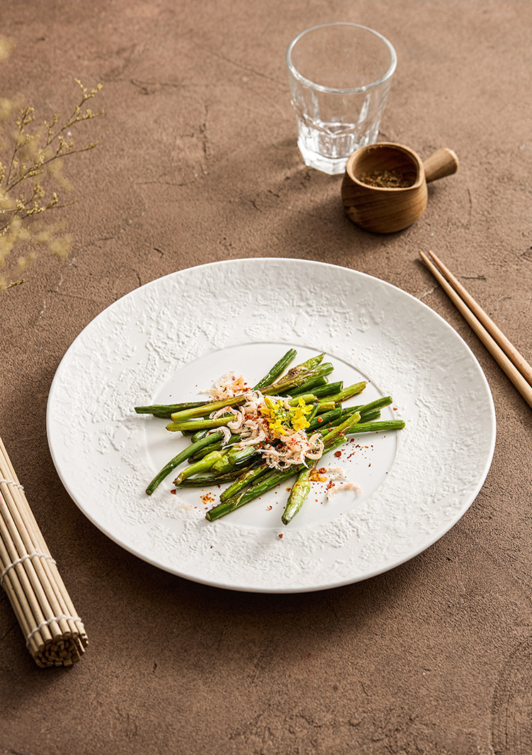 premium high fired reinforced stoneware plate for culinary canvas
